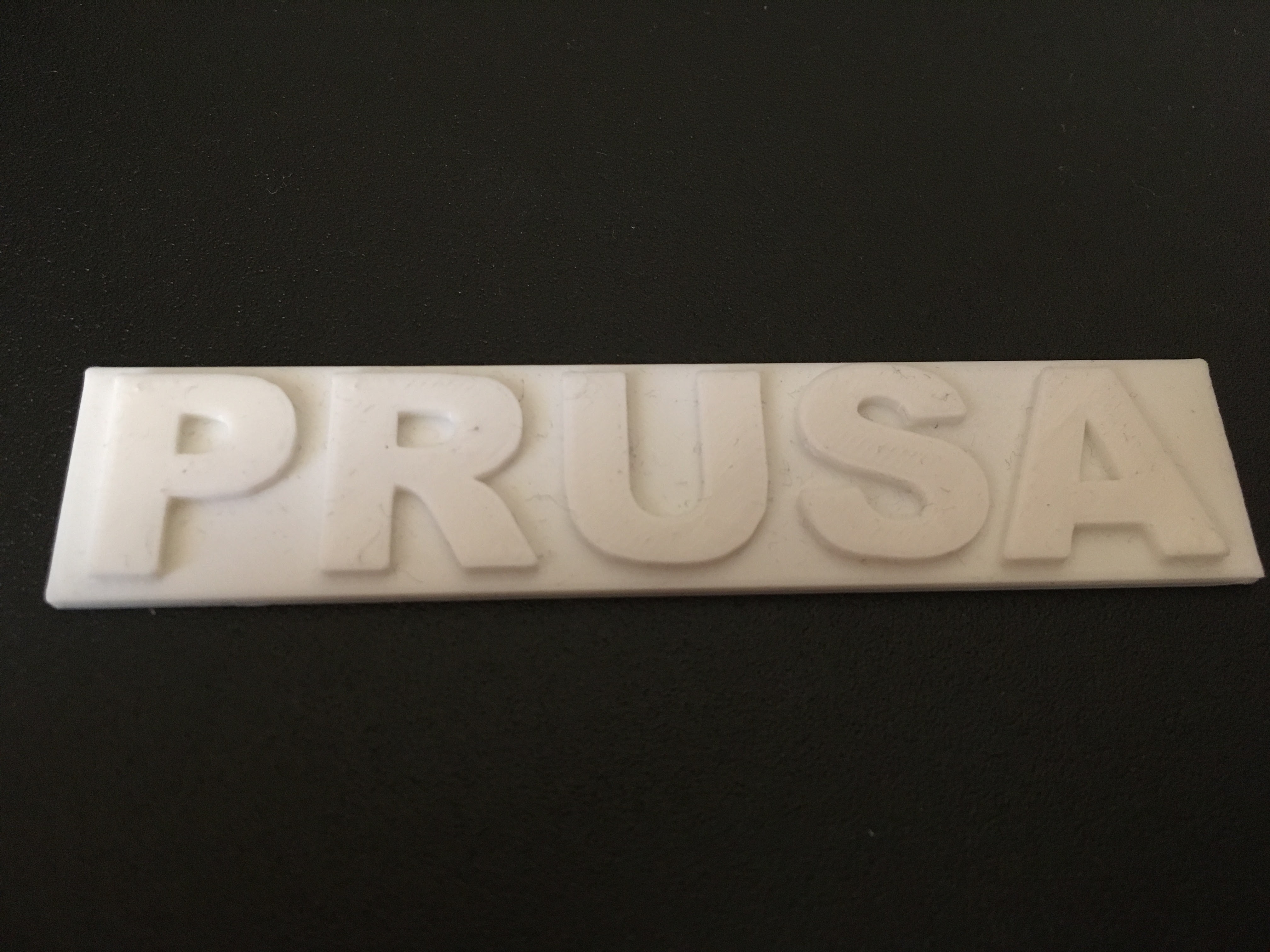 Printed logo closeup